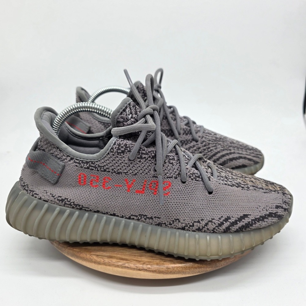 Adidas Yeezy Boost 350 V2 Beluga 2.0 Grey Orange AH2203 Men's Size 8.5 OGs - Picture 3 of 11